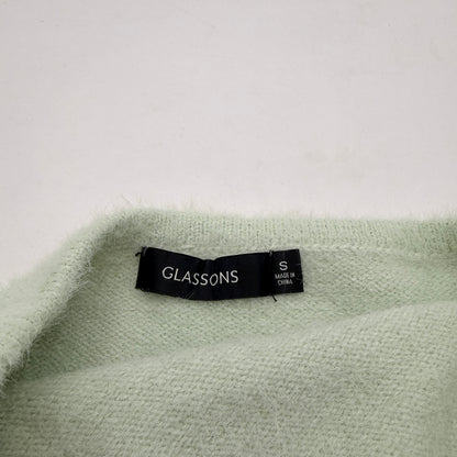 Glassons Fuzzy Knit Tube Top – Mint Green Size S