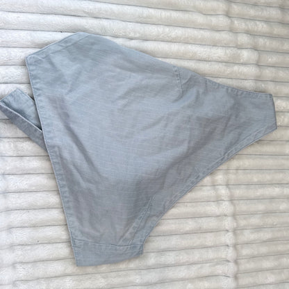 Glassons Tie-Front Wrap Top Light Blue - Size 10