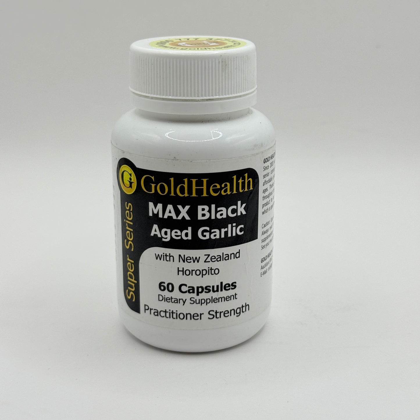 GoldHealth MAX Black Aged Garlic (60 Capsules)