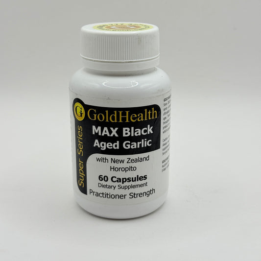 GoldHealth MAX Black Aged Garlic (60 Capsules)