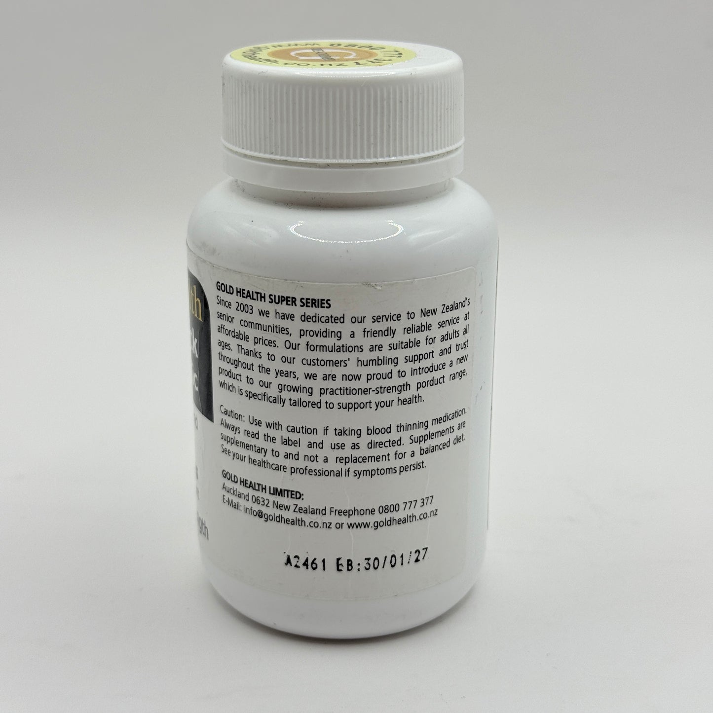 GoldHealth MAX Black Aged Garlic (60 Capsules)