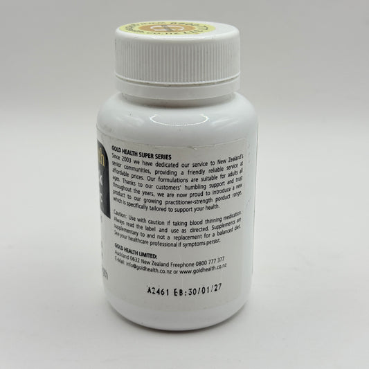 GoldHealth MAX Black Aged Garlic (60 Capsules)