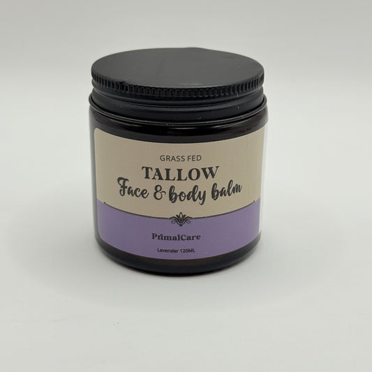 Grass-Fed Tallow Face & Body Balm with Calming Lavender 120mL