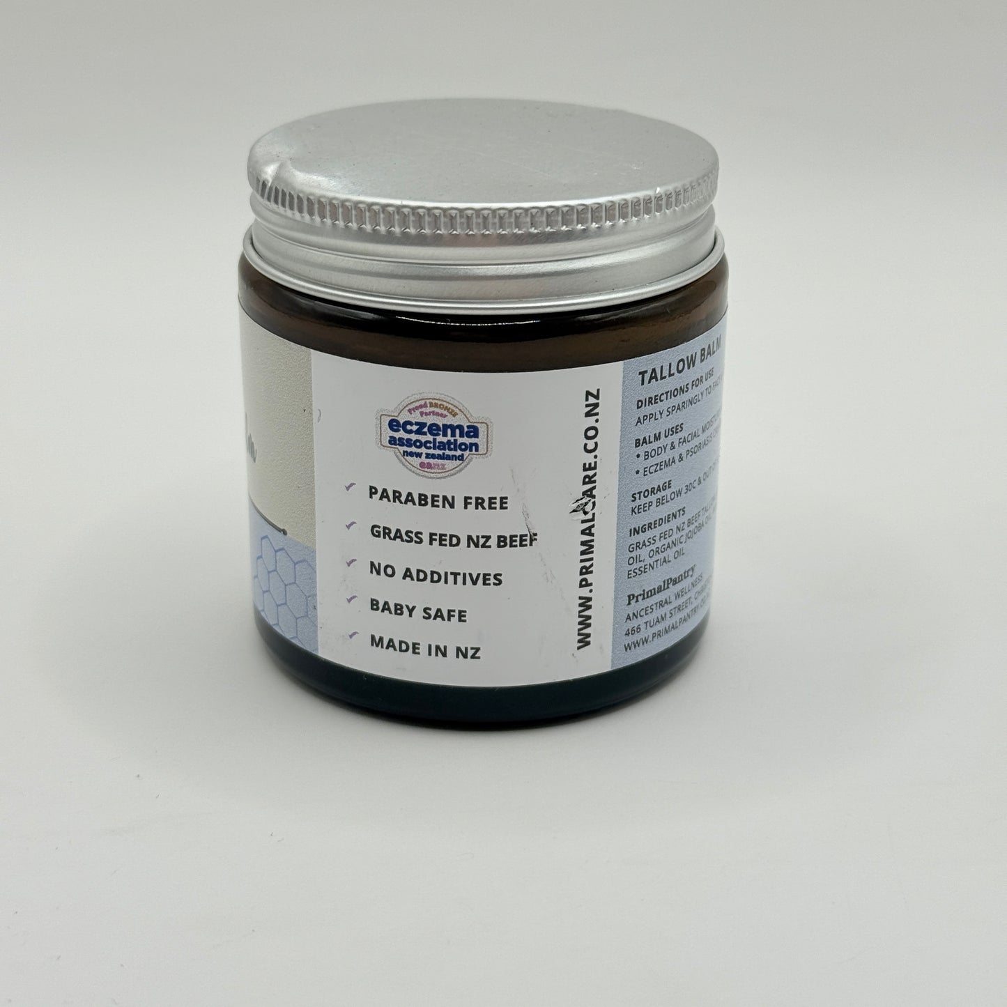 Grass-Fed Tallow Face & Body Balm with Manuka Honey & Blue Tansy 120mL