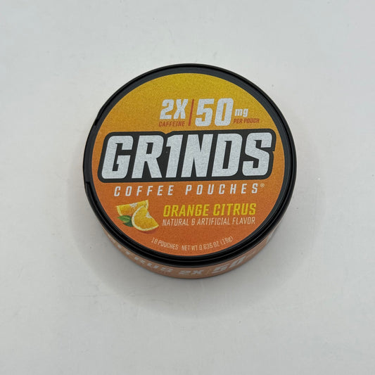 Grinds 2X Orange Citrus Coffee Pouches - 18 Pouch Tin