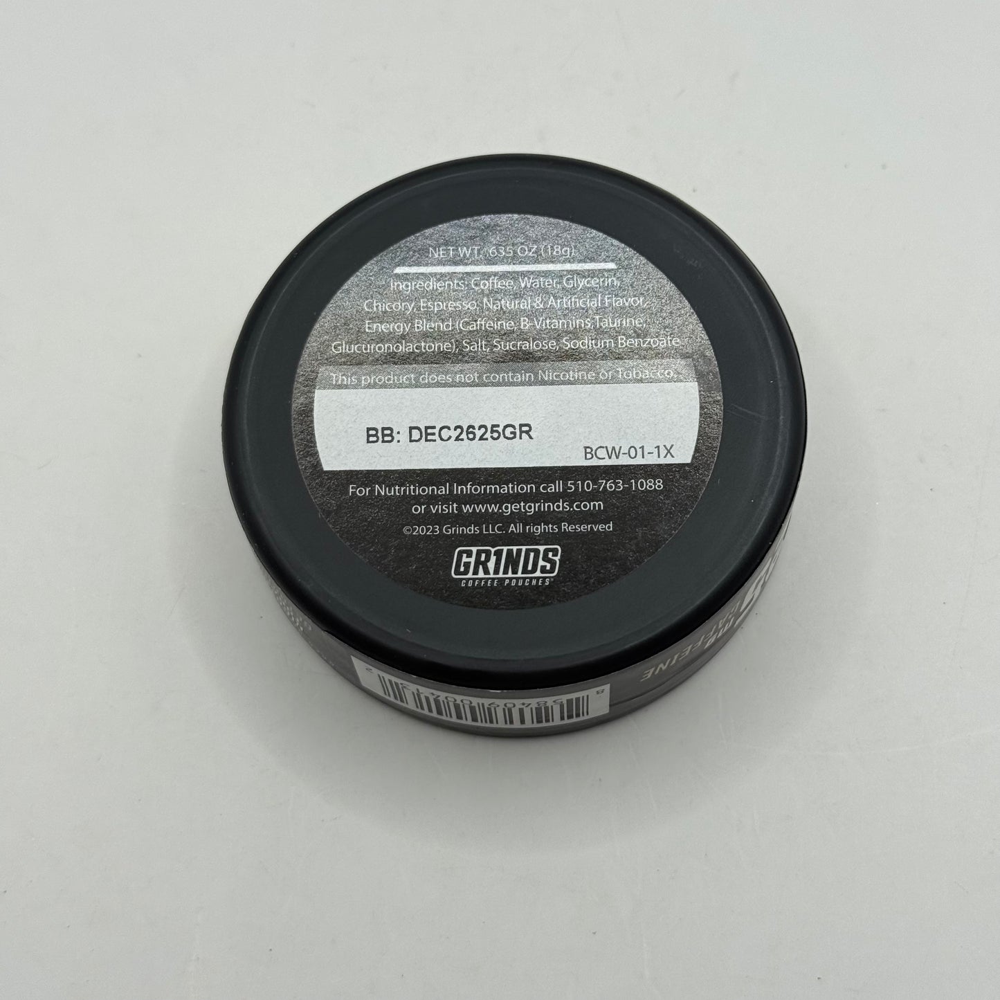 Grinds Black Coffee Coffee Pouches - 18 Pouch Tin