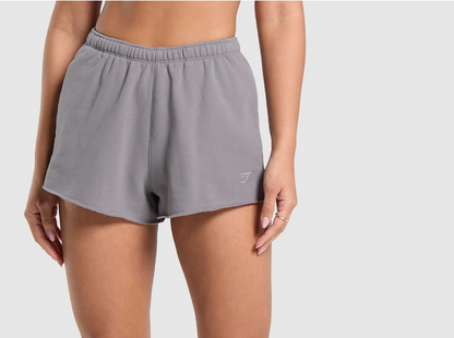 Gymshark fleece shorts - grey - xl - shorts bottom women’s apparel
