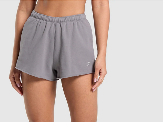 Gymshark fleece shorts - grey - xl - shorts bottom women’s apparel