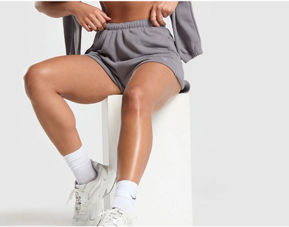 Gymshark fleece shorts - grey - xl - shorts bottom women’s apparel