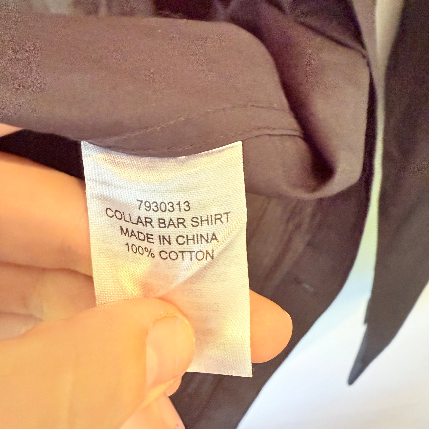 H. Brothers Tailored 100% Cotton Dress Shirt - XS 35/36