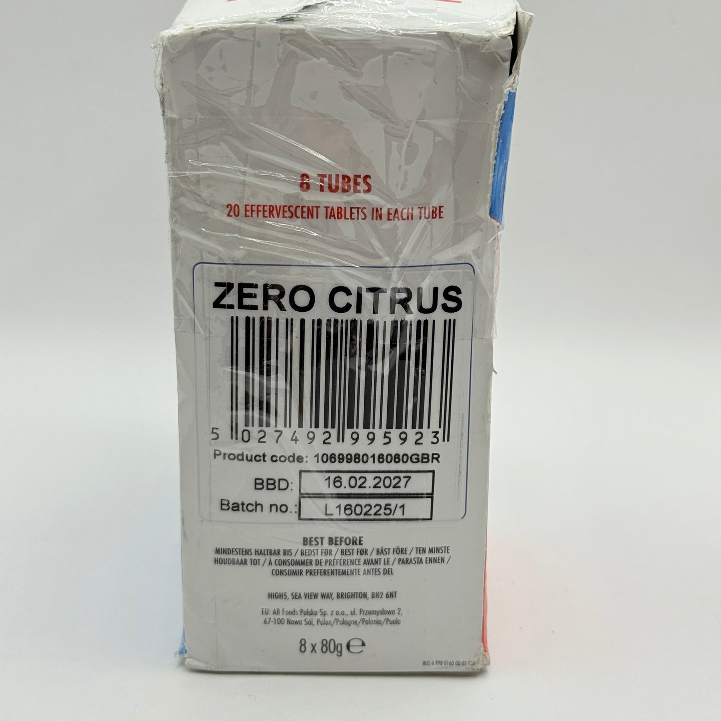 HIGH5 ZERO Citrus Electrolyte Tablets - 8 Tubes