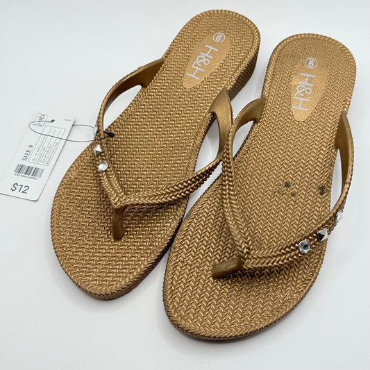 H&h piha jandals bronze size 9 - sandals women’s shoes
