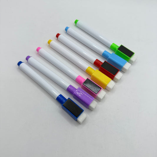 Handy 8-Pack Mini Magnetic Dry Erase Markers with Eraser