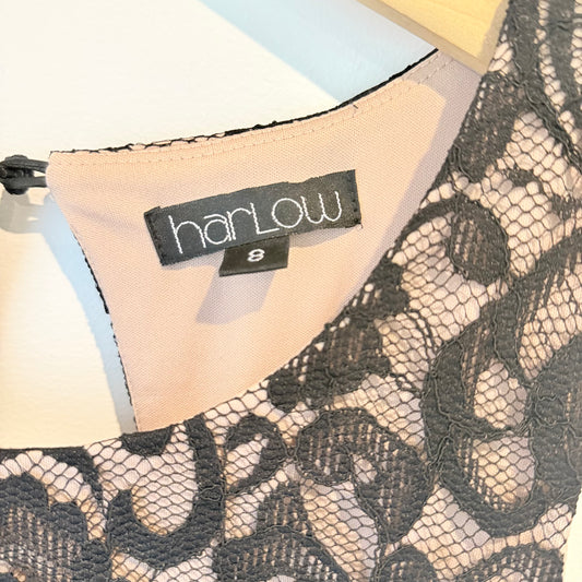 Harlow Lace Bodycon Dress - Size 8