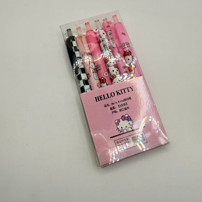 Hello Kitty 6-Piece Gel Pen Set