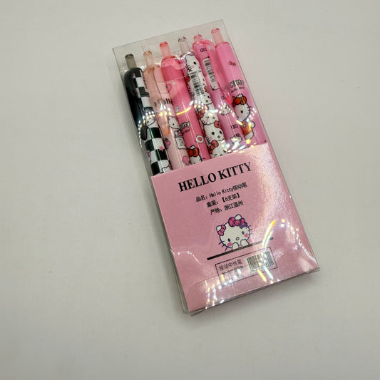 Hello Kitty 6-Piece Gel Pen Set