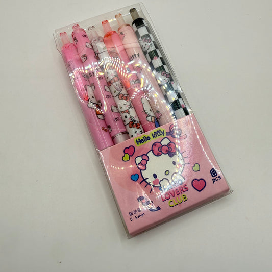 Hello Kitty 6-Piece Gel Pen Set