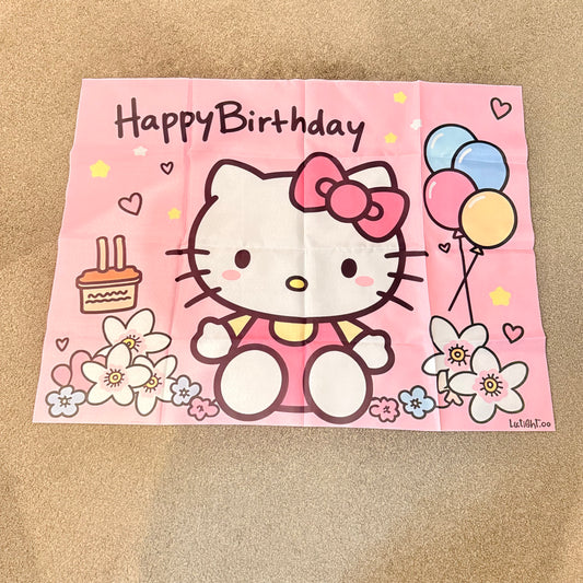 Hello kitty birthday banner - banners original photo - what’s new seasonal & holidays decorations