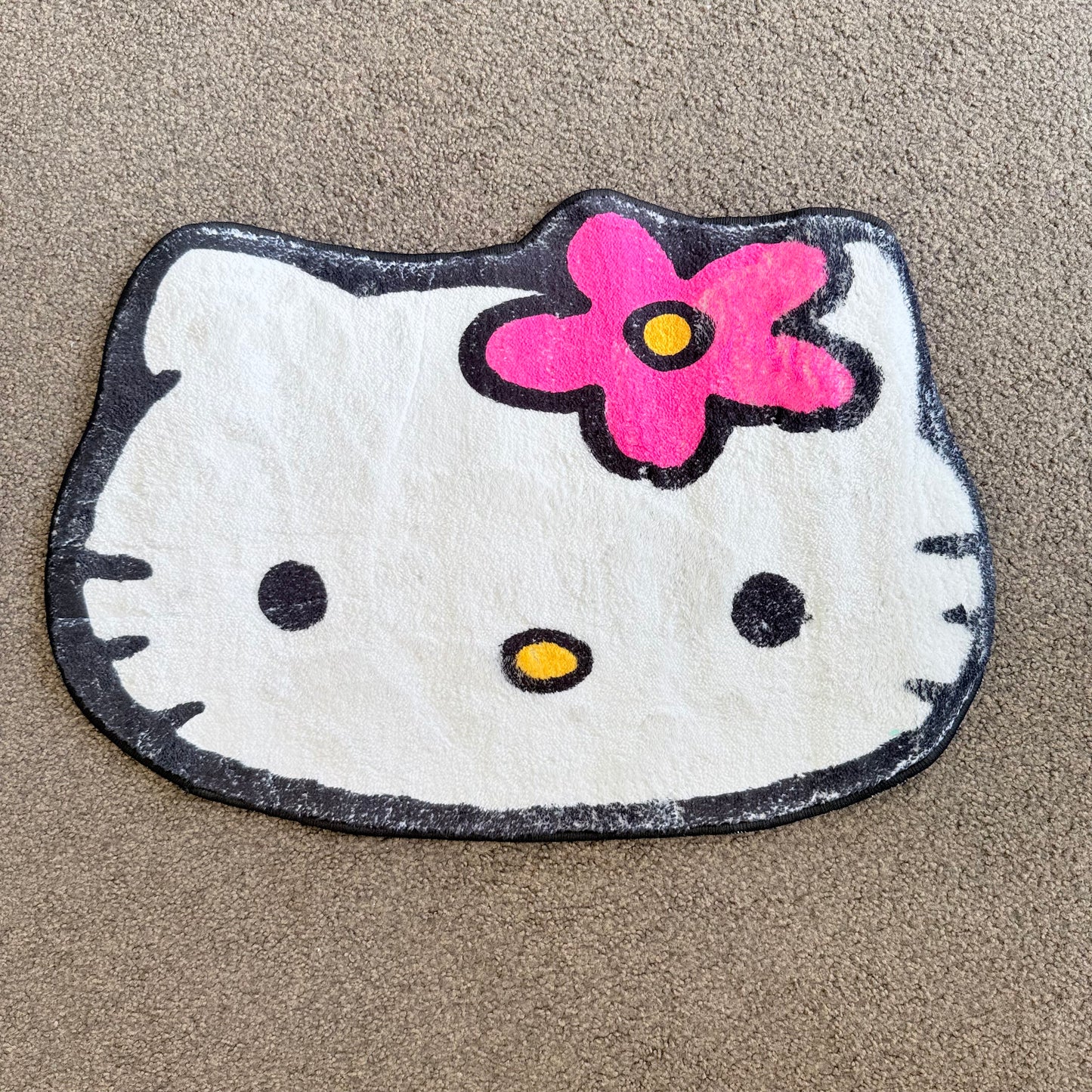 Hello Kitty Head Shaped Floor Mat