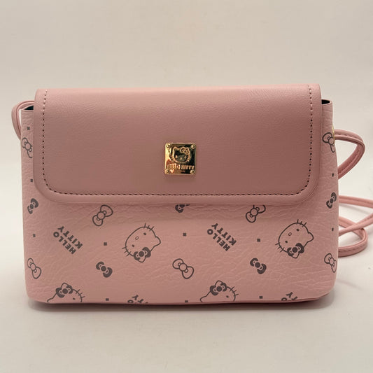 Hello Kitty Pink Monogram Flap Crossbody Bag