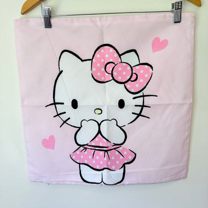 Hello Kitty Pink Polka Dot Cushion Cover
