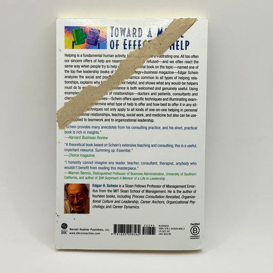 Helping by Edgar H. Schein