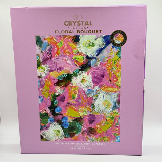 Hinkler Crystal Edition Floral Bouquet 500 Piece Jigsaw Puzzle