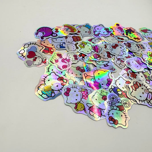 50x Holographic Hello Kitty Decal Pack