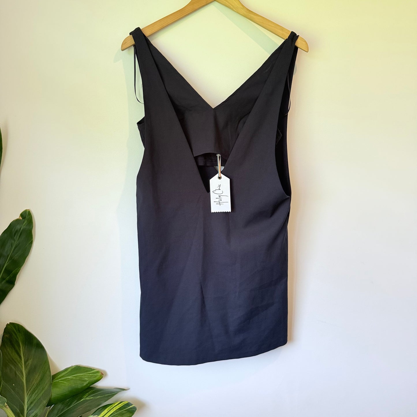 Holy Chic (Trelise Cooper) Black Cotton Pinafore Dress – Size 8
