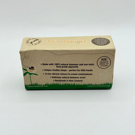Honeysticks 100% Pure Beeswax Original Crayons (12 pc)