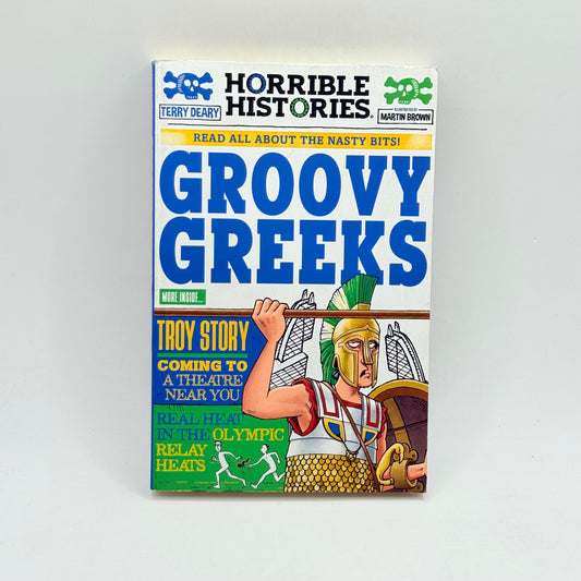 Horrible histories groovy greeks by terry deary and martin brown - print books condition: used - what’s new printed
