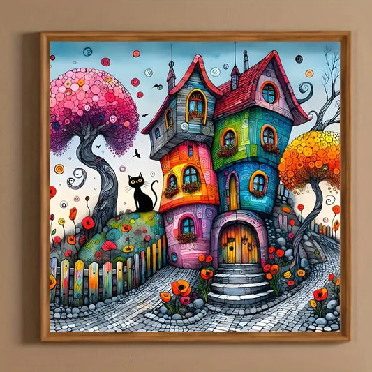 House Diamond Painting Kit — 40×40 cm
