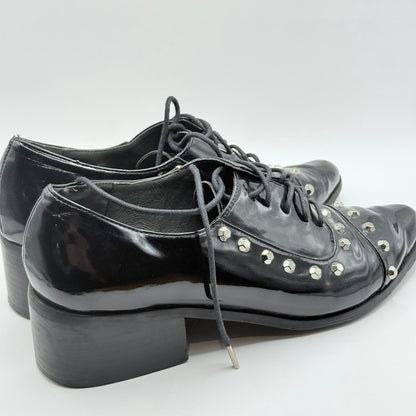 House of Avenues Studded Patent Brogues - Size 38