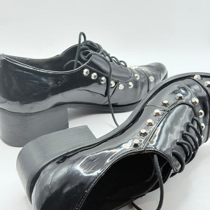 House of Avenues Studded Patent Brogues - Size 38