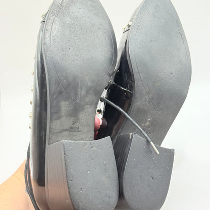 House of Avenues Studded Patent Brogues - Size 38