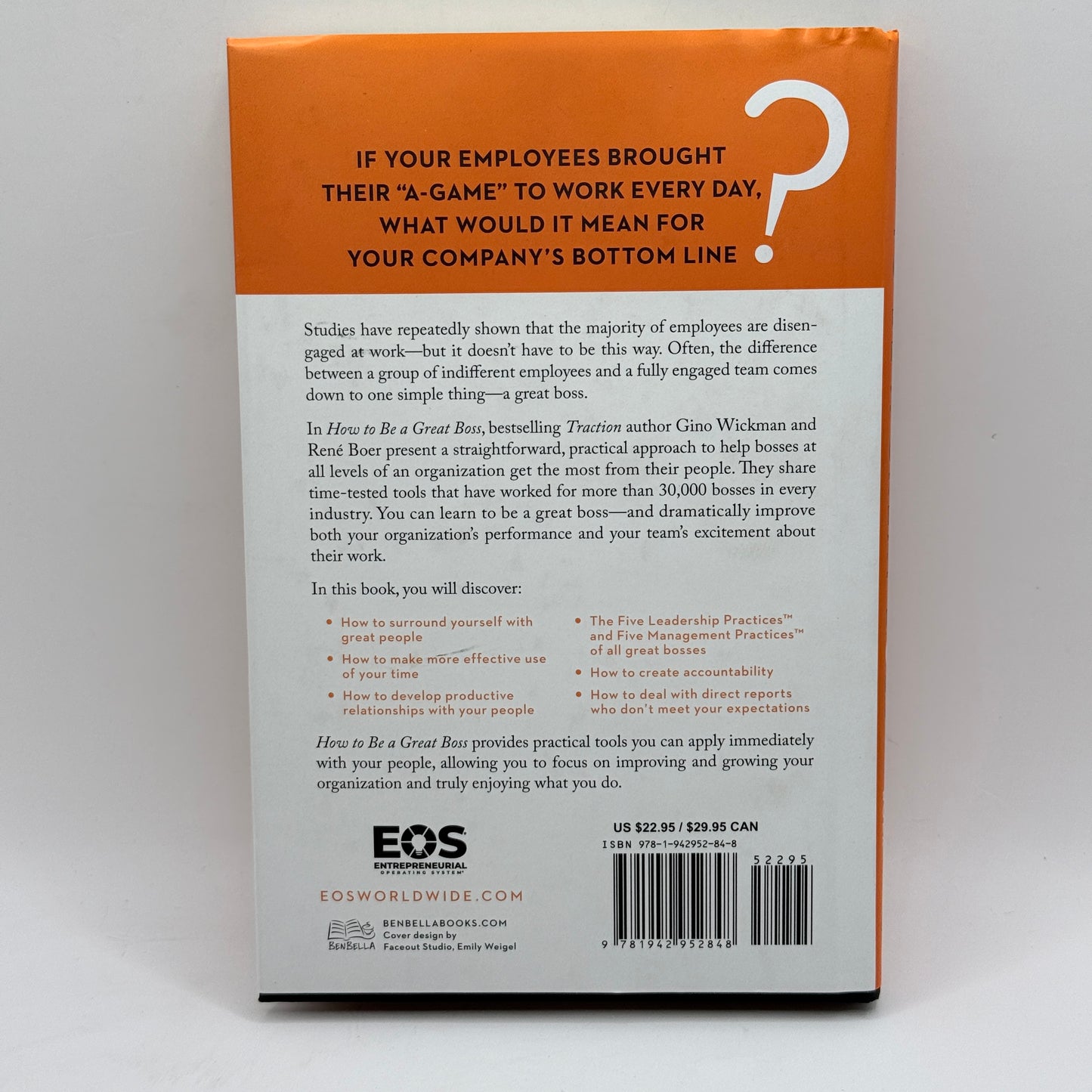 How to Be a Great Boss by Gino Wickman and René Boer