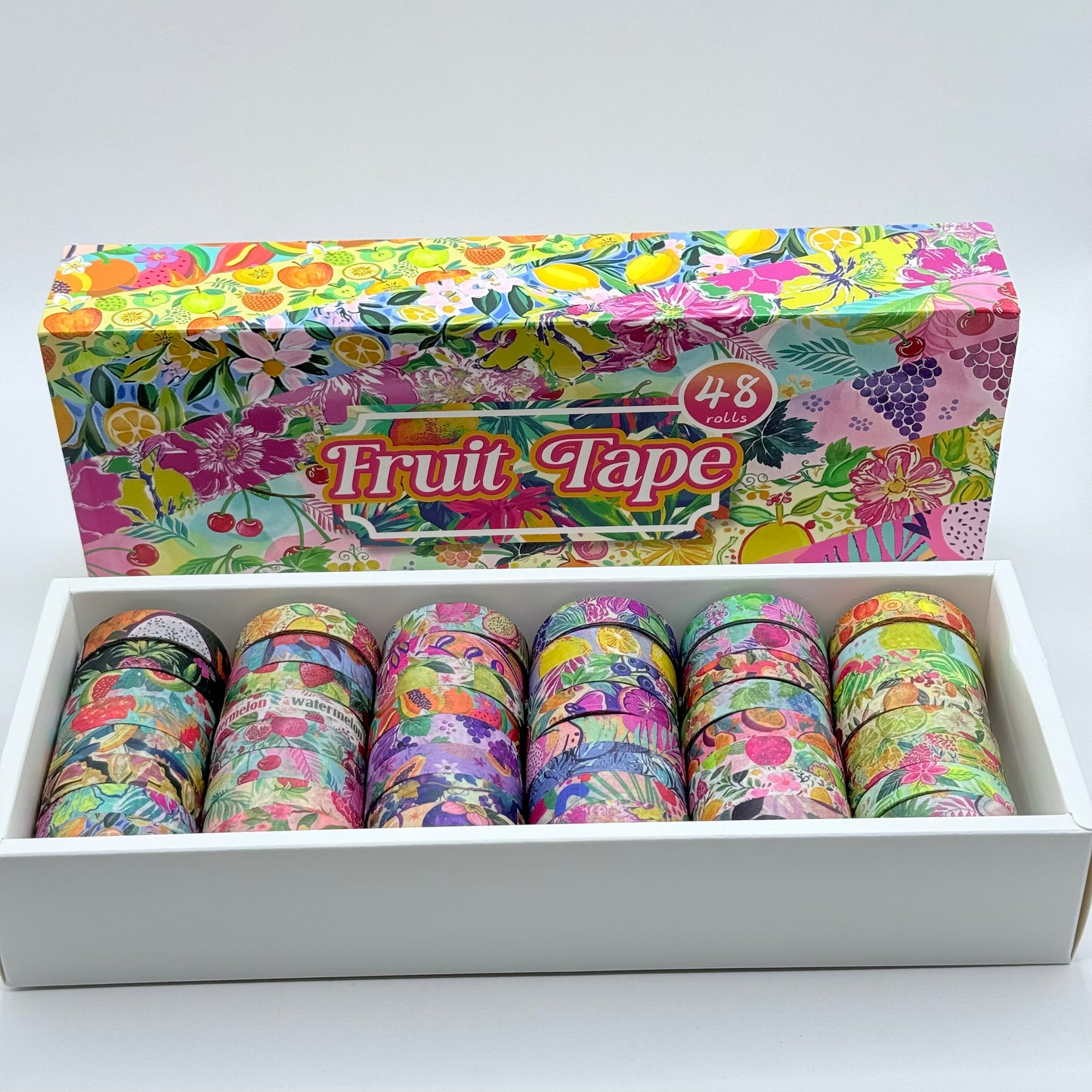 Huge Fruit & Floral Washi Tape Set (48 Rolls)