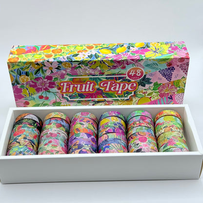 Huge Fruit & Floral Washi Tape Set (48 Rolls)