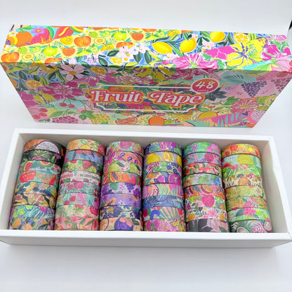 Huge Fruit & Floral Washi Tape Set (48 Rolls)