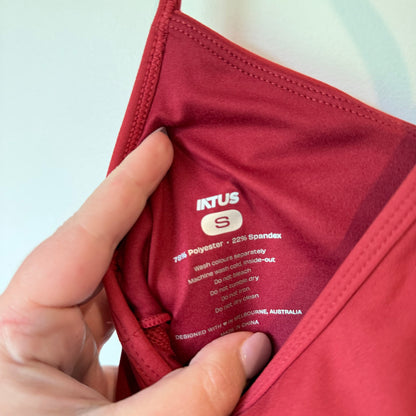 IKTUS Vera Tank Wine Red Size S