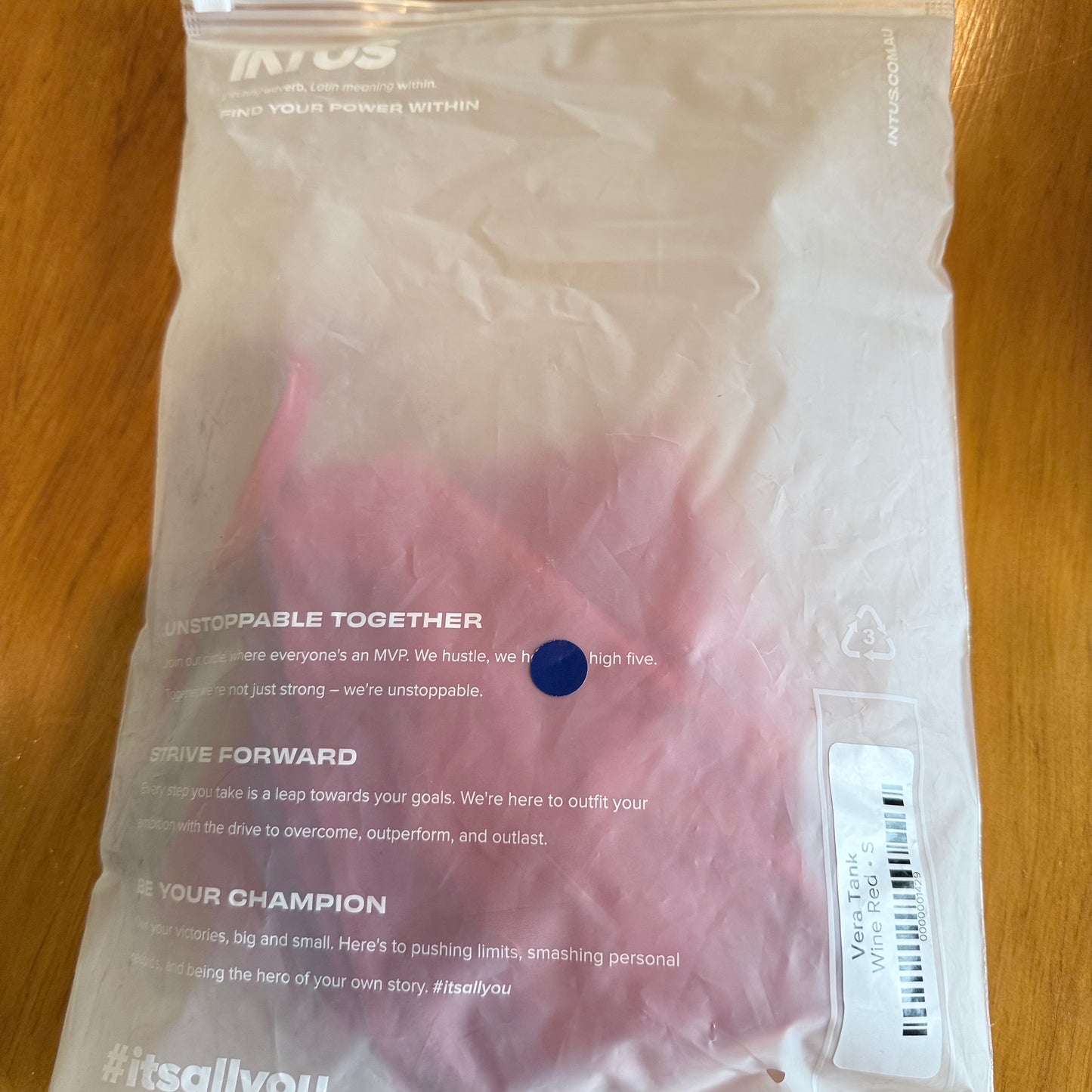 IKTUS Vera Tank Wine Red Size S