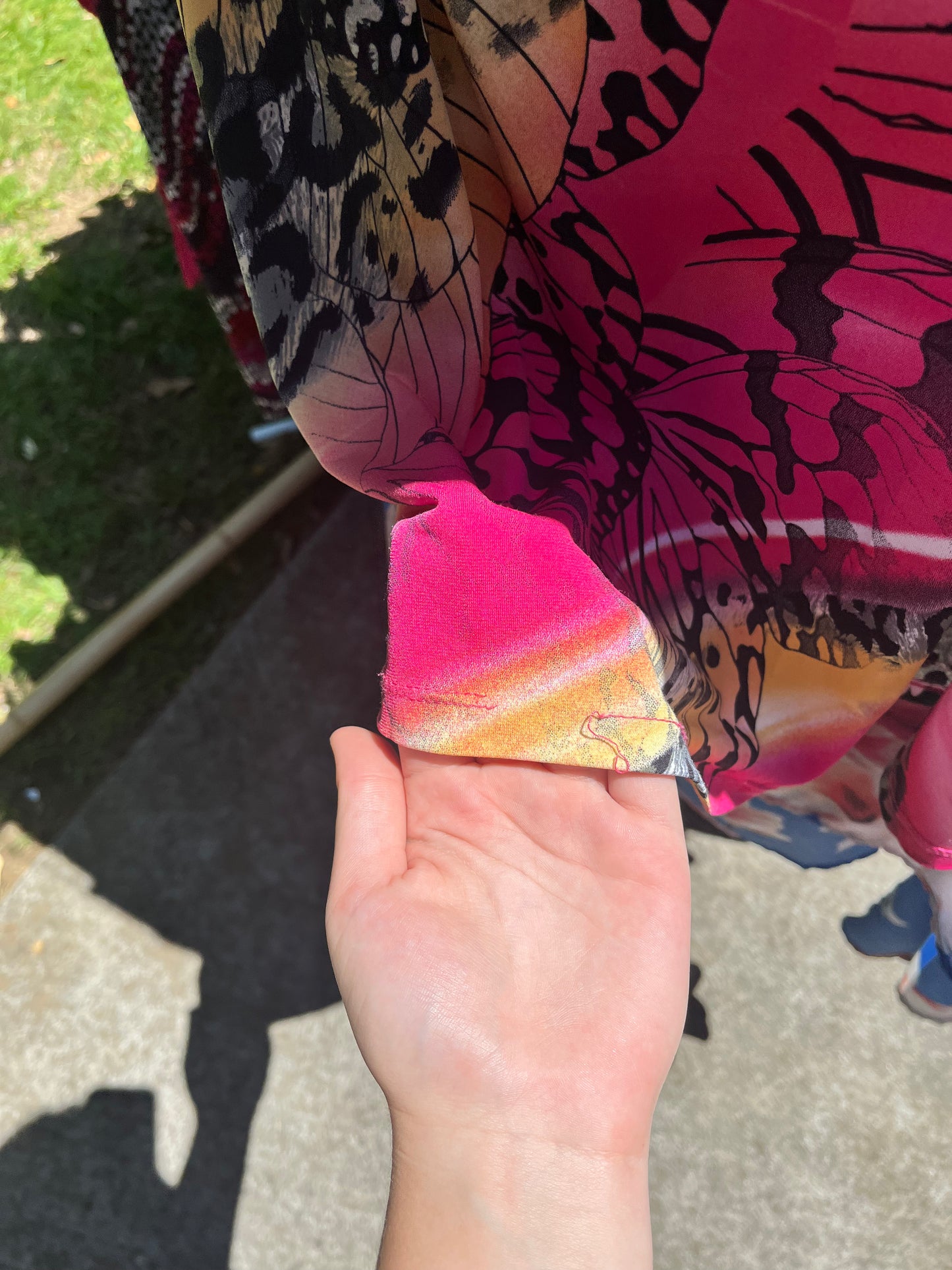 Charlie Brown 3/4 Sleeve Abstract Leopard Print Dress - Size 14