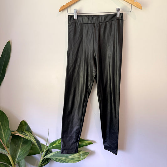 TopShop Size 6 Faux Leather Trousers Leggings