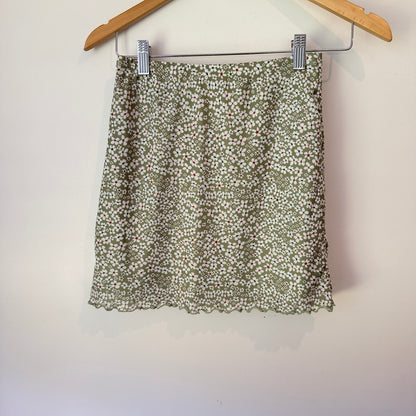 Shein Size XS Patterned Mini Skirt