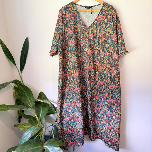 Zanzea Size 4XL Floral Paisley Print Dress