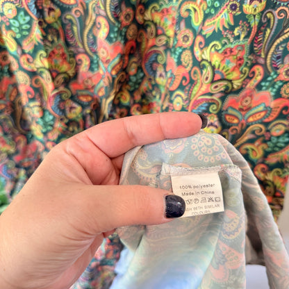 Zanzea Size 4XL Floral Paisley Print Dress