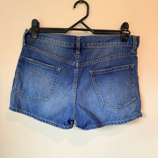 Uniqlo Size Waist 86cm Blue Denim Shorts