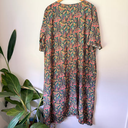 Zanzea Size 4XL Floral Paisley Print Dress