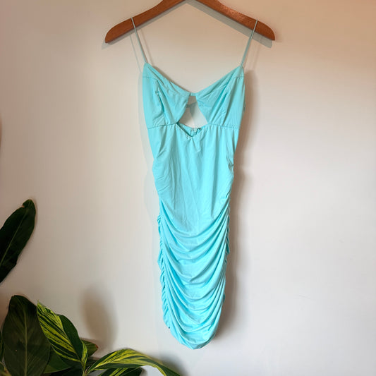 Tiger Mist Size S Cut-Out Cowl-Neck Mini Dress