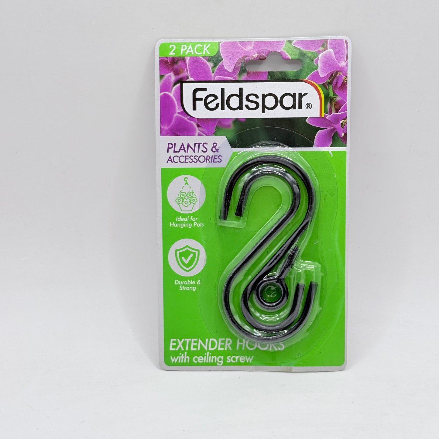 Feldspar Extender Hooks with Ceiling Screw (2 Pack)